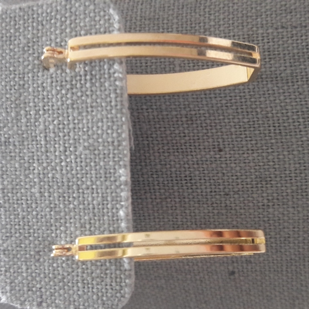18K Plated Gold Earrings Extra Cubic Zirconia Studs